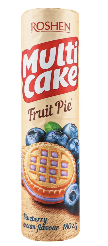 Печиво-сендвіч Multicake чорниця-крем 180г